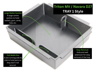 Mitsubishi Triton MV Centre Console Organiser - (MY24+ Current)