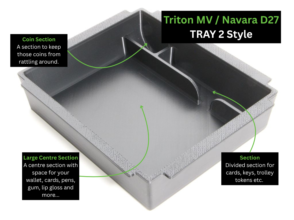 Mitsubishi Triton MV Centre Console Organiser - (MY24+ Current)